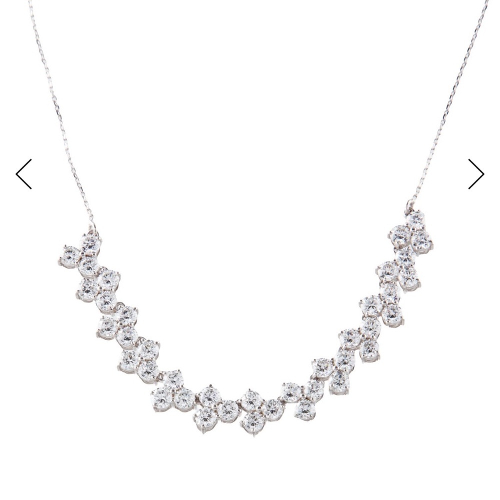 White gold diamond necklace